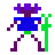 Retro adventure character